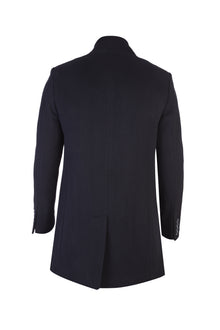 Lacivert Slim Fit Dar Kesim Ka?mir Kaban-Abdullah Ki??l?