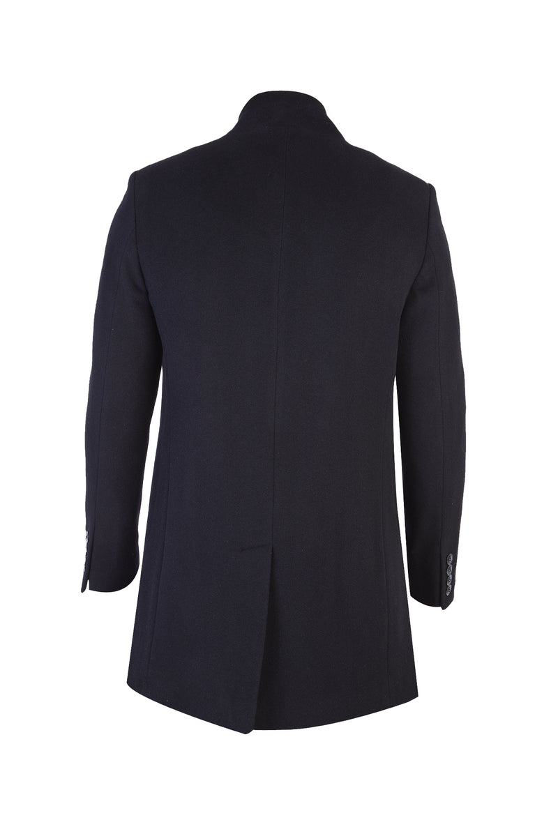 Lacivert Slim Fit Dar Kesim Ka?mir Kaban-Abdullah Ki??l?