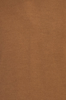 Açık Kahve - Camel V Yaka Regular Fit Yünlü Triko Kazak