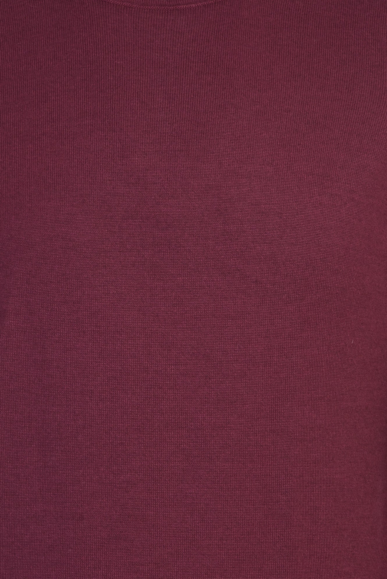 Bordo Bisiklet Yaka Regular Fit Yünlü Triko Kazak