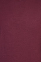 Bordo Bisiklet Yaka Regular Fit Yünlü Triko Kazak