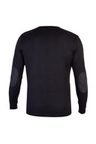 Siyah V Yaka Regular Fit Yünlü Triko Kazak