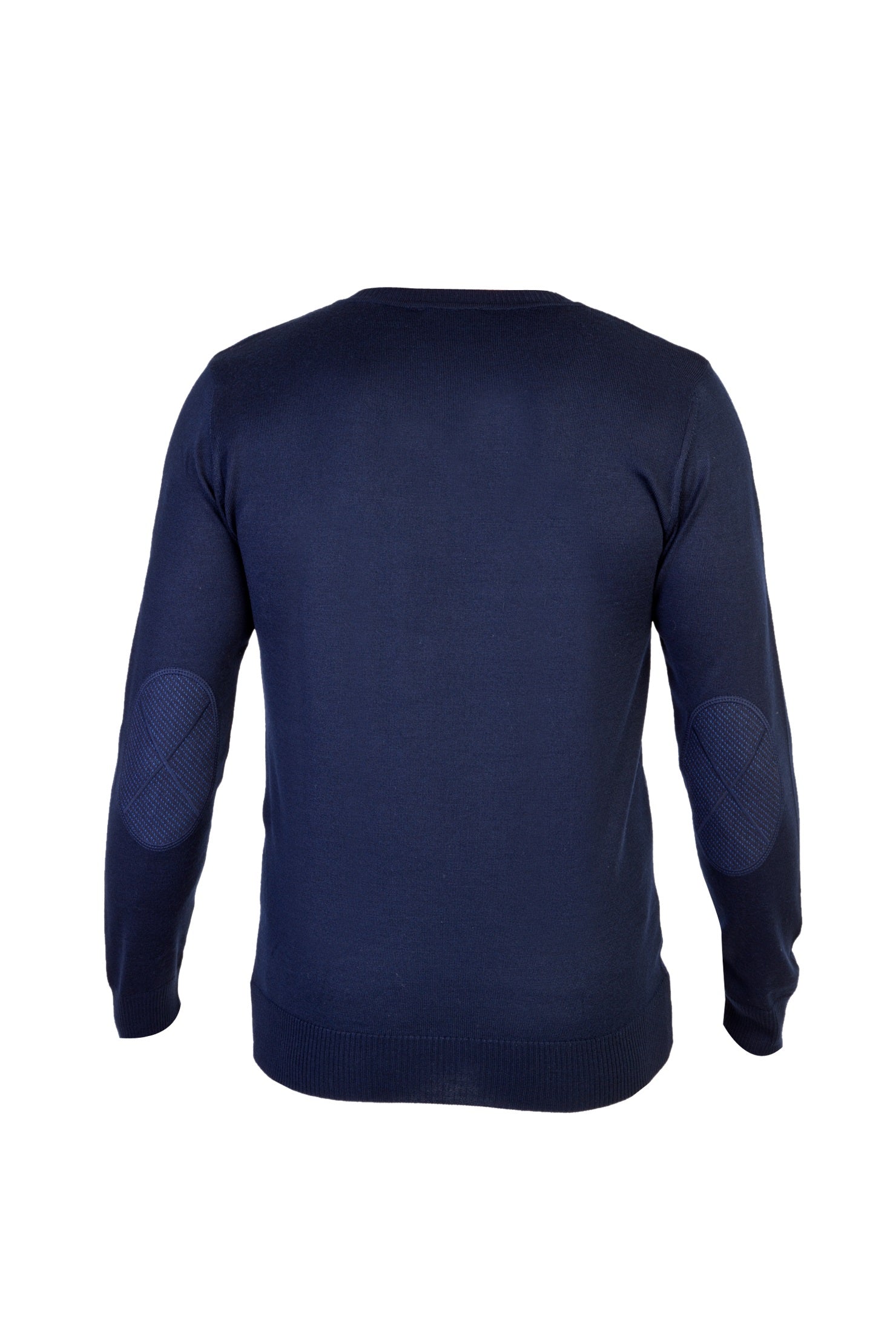 Lacivert V Yaka Regular Fit Yünlü Triko Kazak