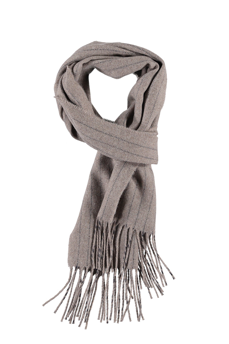 Bej Yün Desenli Atkı