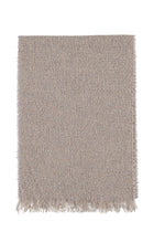 Füme Gri Yünlü Desenli Atkı