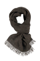 Koyu Yesil Yünlü Desenli Atkı