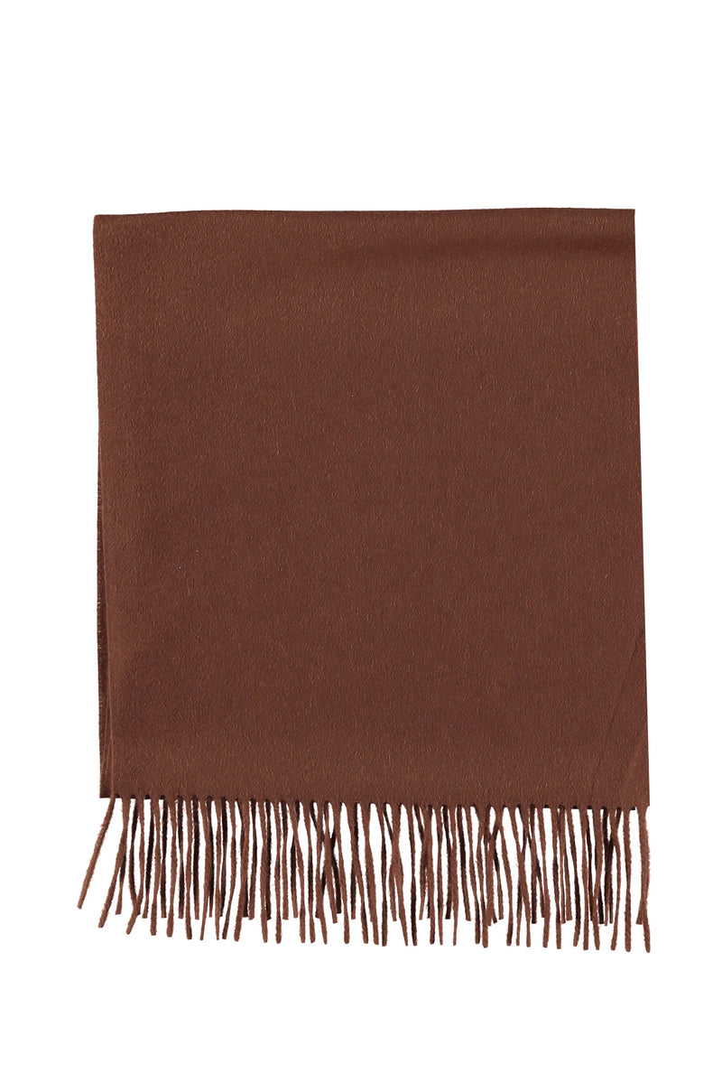Açık Kahve - Camel Yün Desenli Atkı