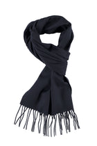 Lacivert Yün Düz Atkı