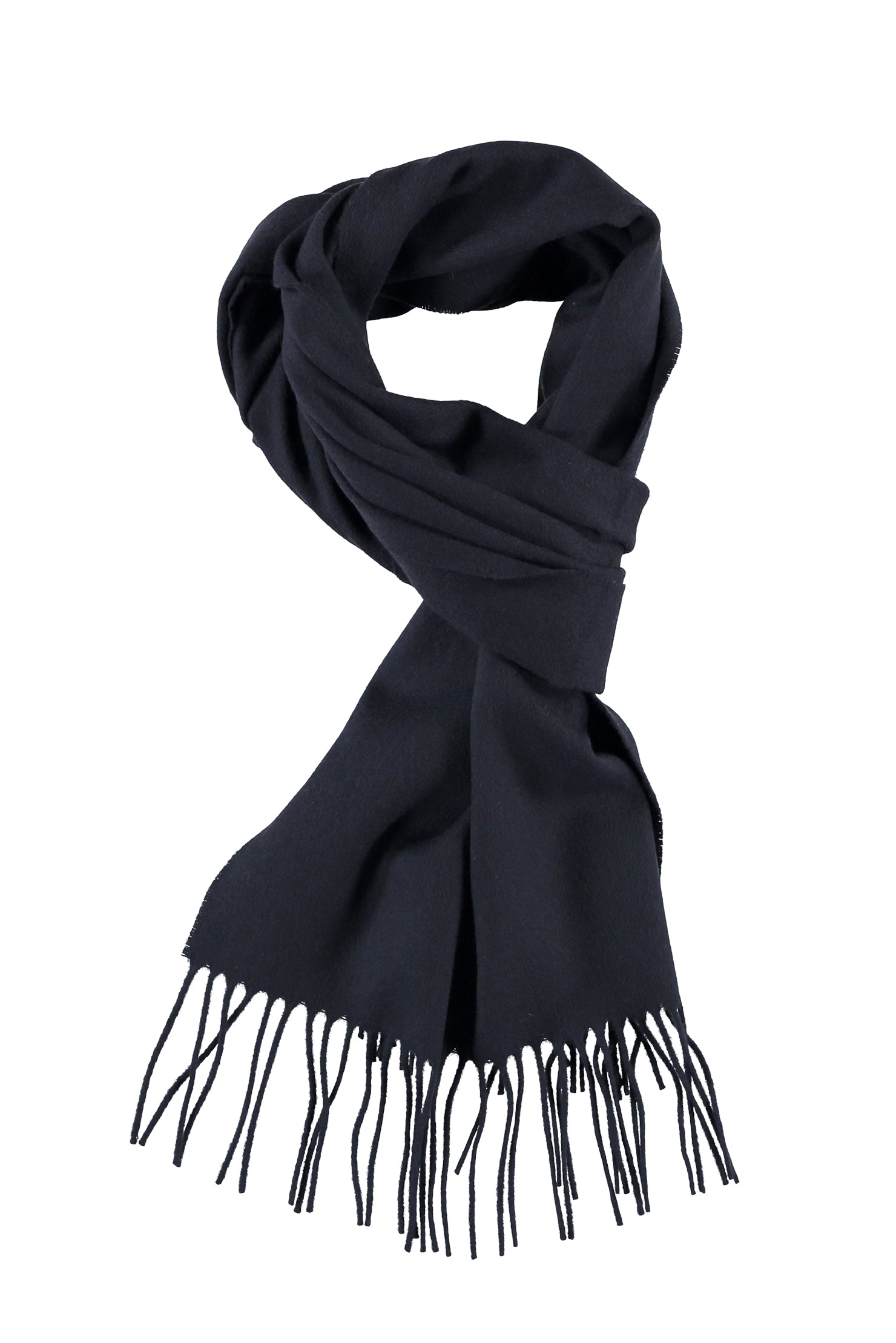 Lacivert Yün Düz Atkı