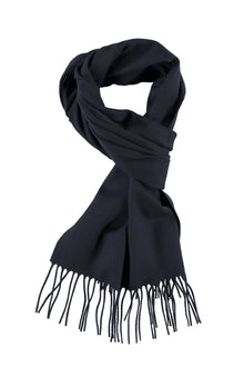 Lacivert Yün Düz Atkı