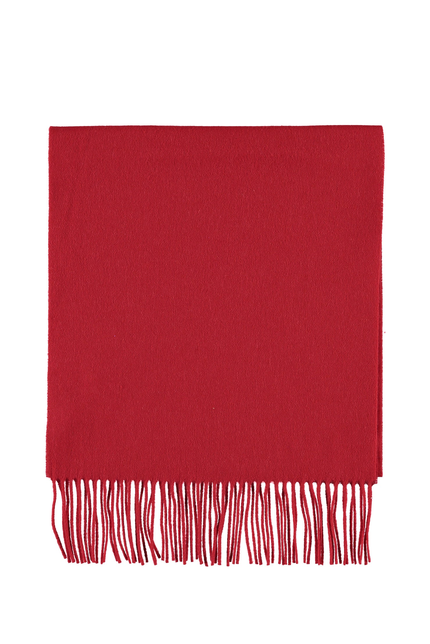 Kırmızı Yün Düz Atkı