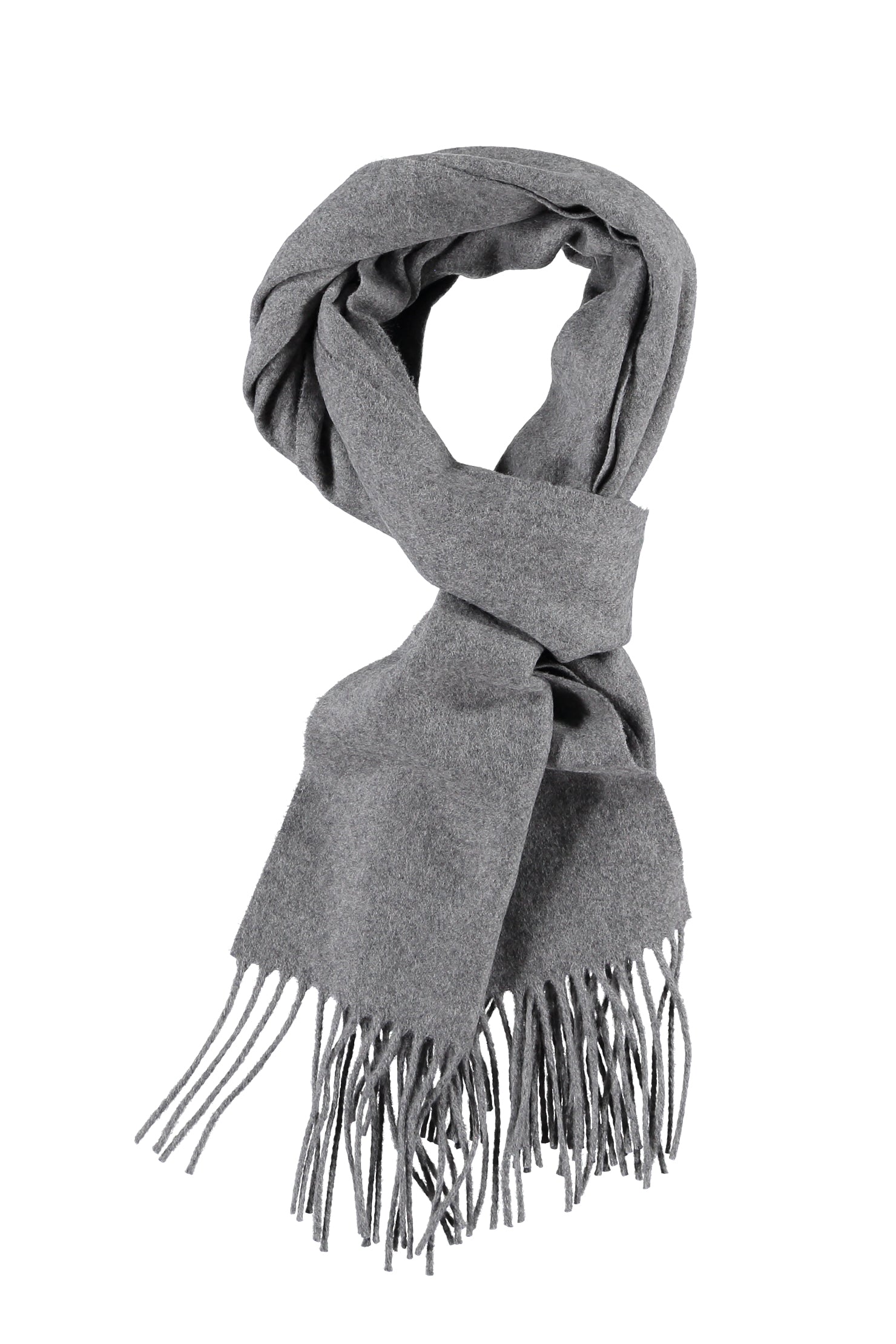 Füme Gri Yün Düz Atkı