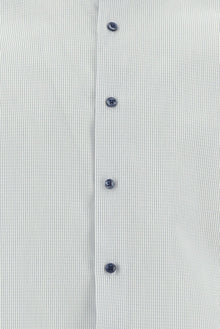 Beyaz Uzun Kol Slim Fit Dar Kesim Non Iron Klasik Desenli Pamuk Gömlek