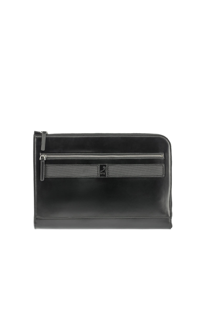 Siyah Desenli Deri Clutch El Çantas?-Abdullah Ki??l?