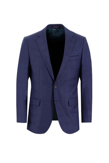 Orta Lacivert 6 Drop Regular Fit Standart Kesim Yünlü Tak?m Elbise-Abdullah Ki??l?