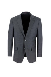 Koyu Füme 4 Drop Relaxed Fit Rahat Kesim Yünlü Tak?m Elbise-Abdullah Ki??l?