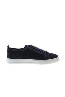 Lacivert Sneaker Süet Deri Ayakkab?-Abdullah Ki??l?