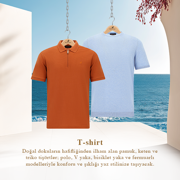 Doğal Dokuların Hafifiliğinde T-shirtler