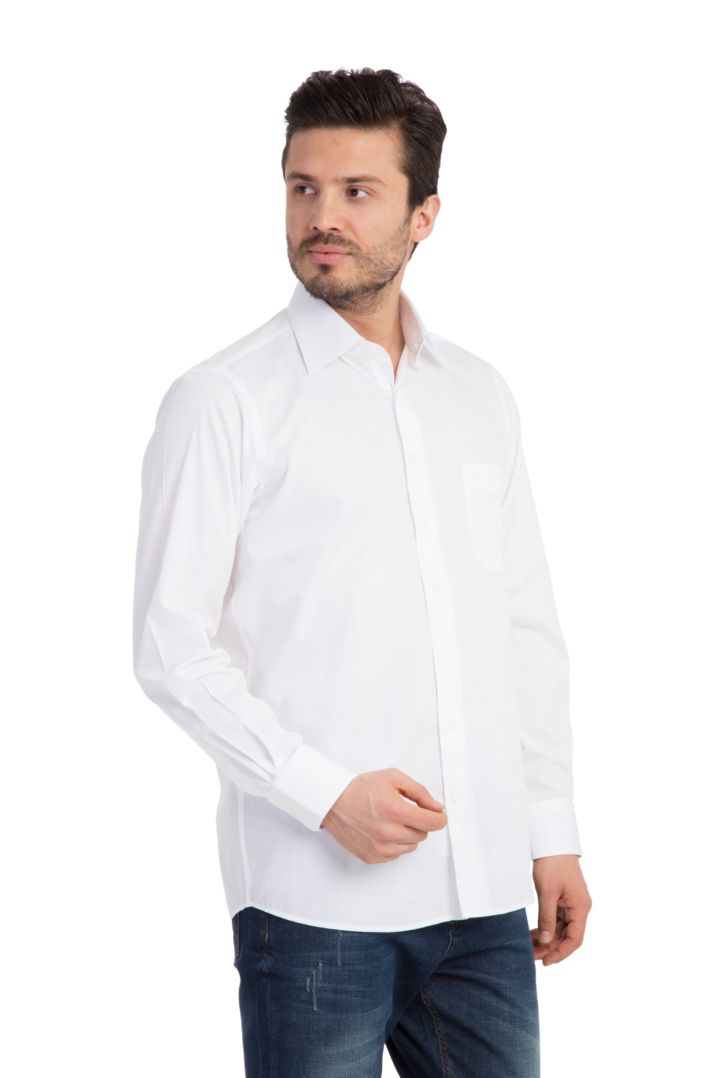 Beyaz Cb445 Jb.70/1 Pamuk Gömlek