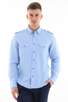 Açık Mavi Ks.Pamuk Tasarm Denım Göm.