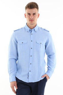 Açık Mavi Ks.Pamuk Tasarm Denım Göm.