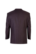 Koyu Kahve Relaxed Fit Rahat Kesim İtalyan Kaşmir Desenli Ceket