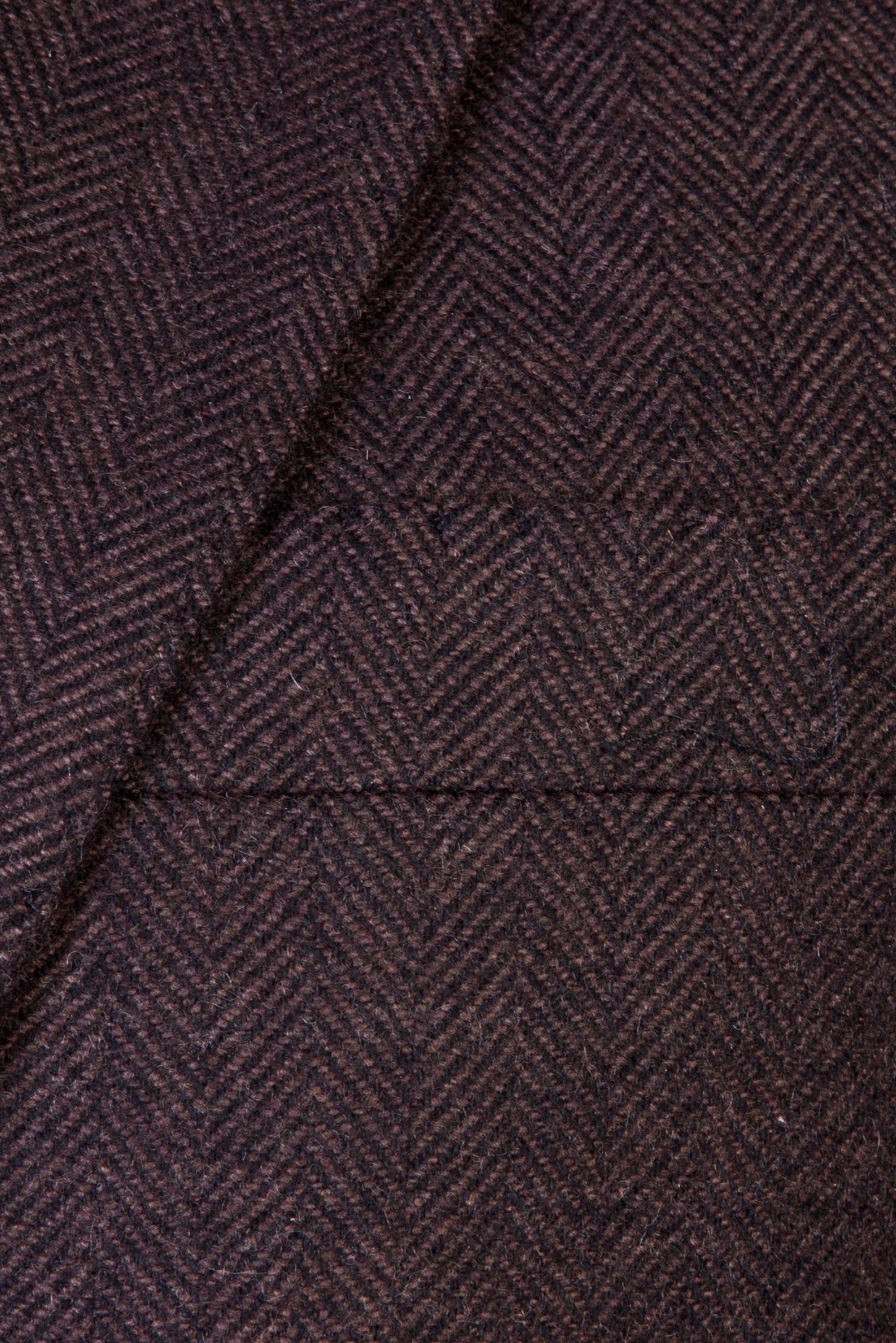 Koyu Kahve Relaxed Fit Rahat Kesim İtalyan Kaşmir Desenli Ceket