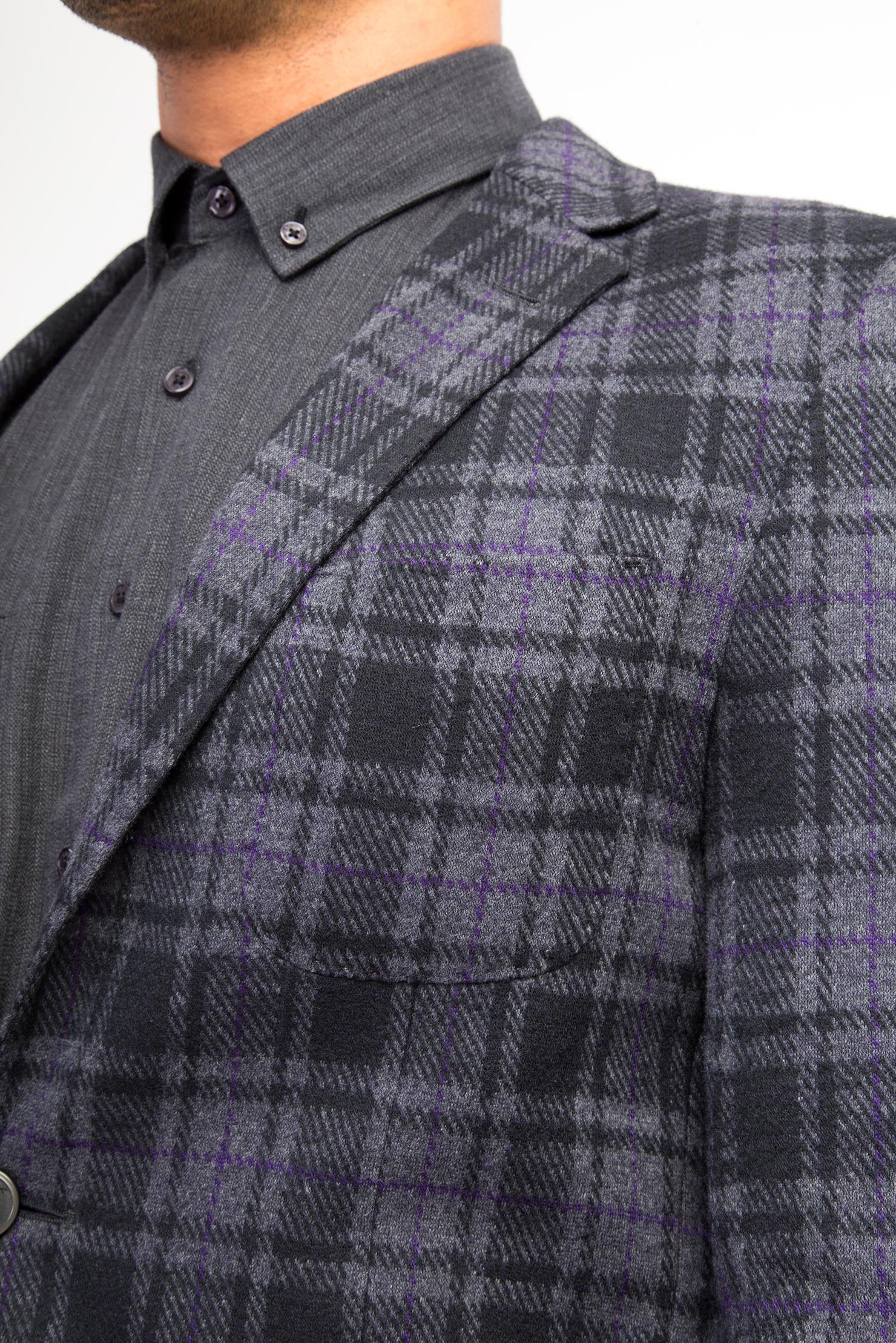 Antrasit Ekose Ceket