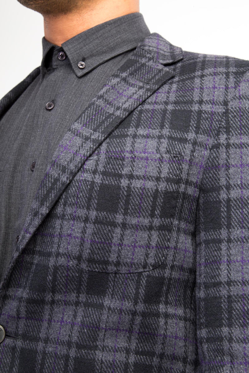 Antrasit Ekose Ceket