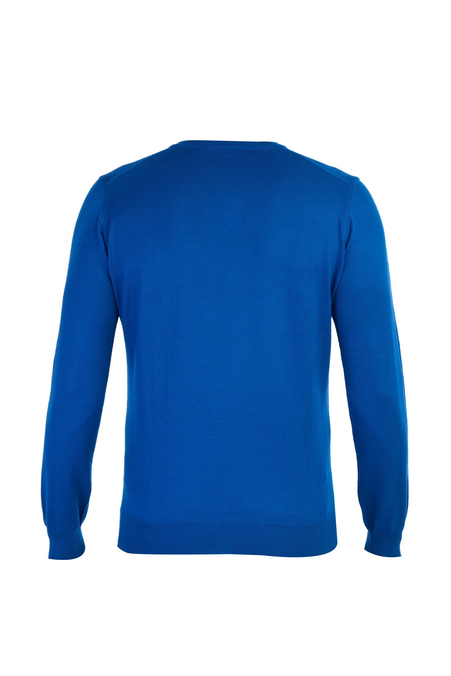 Koyu Mavi Düz Klasık V Yaka Triko