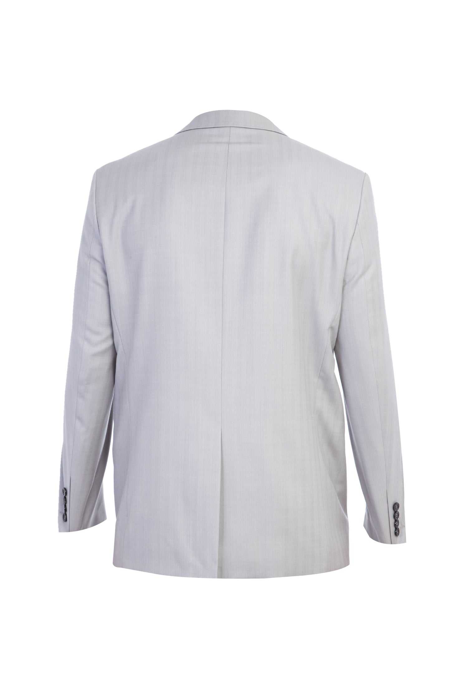 Açık Gri İtalyan Balıksırtı Yün Ceket