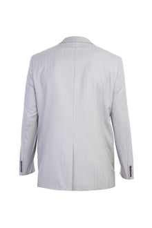 Açık Gri İtalyan Balıksırtı Yün Ceket