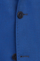 Koyu Mavi 6 Drop Regular Fit Standart Kesim Oxford Yün Ceket-Abdullah Ki??l?