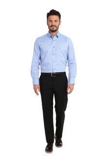 Siyah 4 Drop Relaxed Fit Rahat Kesim Klasik Kuma? Pantolon-Abdullah Ki??l?