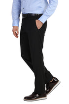 Siyah 4 Drop Relaxed Fit Rahat Kesim Klasik Kuma? Pantolon-Abdullah Ki??l?