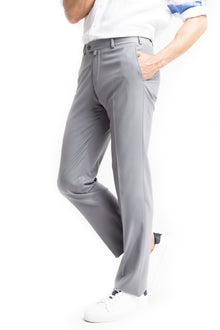 Açık Gri Yünlü Klasik Kumaş Pantolon