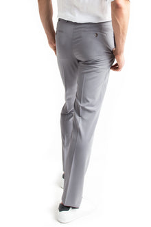 Aç?k Gri 6 Drop Regular Fit Standart Kesim Yünlü Klasik Kuma? Pantolon-Abdullah Ki??l?