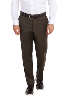 Kahve Yünlü Klasik Kumaş Pantolon