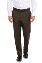 Kahve 4 Drop Relaxed Fit Rahat Kesim Yünlü Klasik Kuma? Pantolon-Abdullah Ki??l?