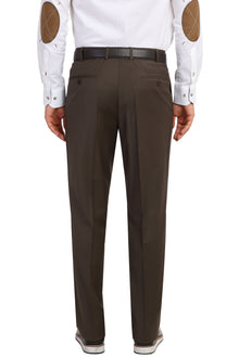 Kahve 4 Drop Relaxed Fit Rahat Kesim Yünlü Klasik Kuma? Pantolon-Abdullah Ki??l?