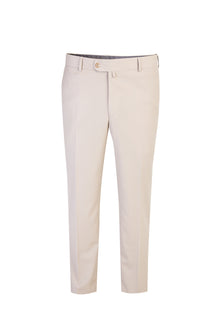 Bej 6 Drop Regular Fit Standart Kesim Yünlü Klasik Kuma? Pantolon-Abdullah Ki??l?