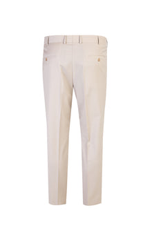 Bej Yünlü Klasik Kumaş Pantolon