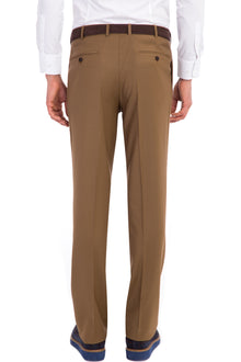 Açık Kahve - Camel Yünlü Klasik Kumaş Pantolon