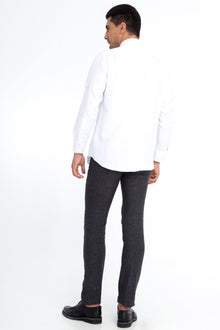 Antrasit 6 Drop Regular Fit Standart Kesim ?talyan Keten Kuma? Pantolon-Abdullah Ki??l?