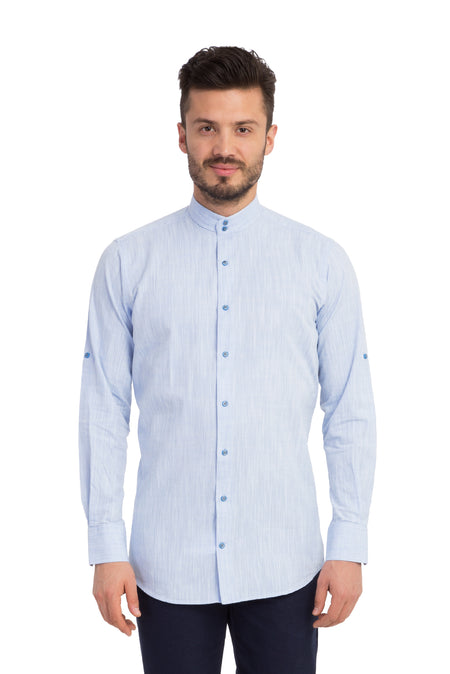 Açık Mavi Kz.Sant.Hakim Uk.Gömlek