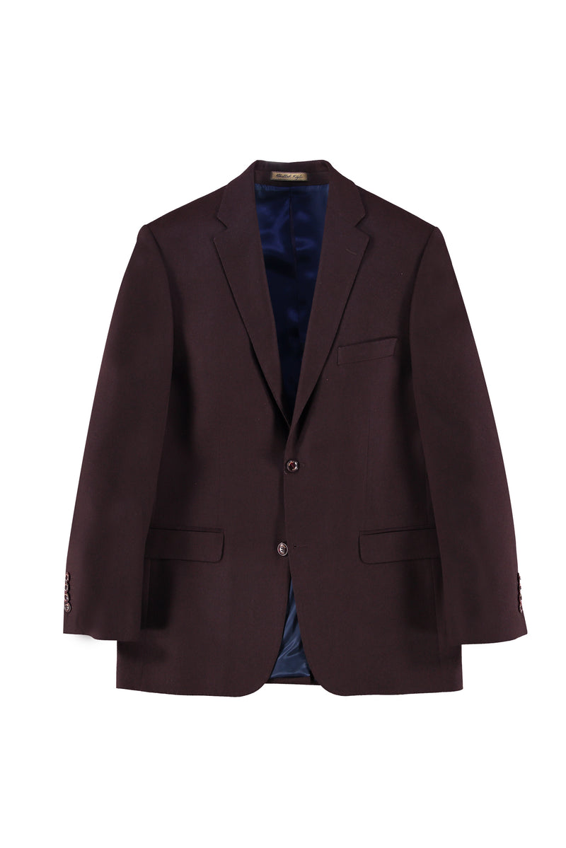 Bordo Relaxed Fit Rahat Kesim Kaşmir Ceket
