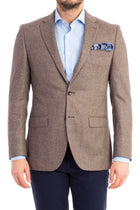 Açık Kahve - Camel Kaşmir Klasik Ceket