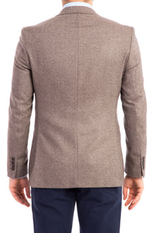 Açık Kahve - Camel Kaşmir Klasik Ceket