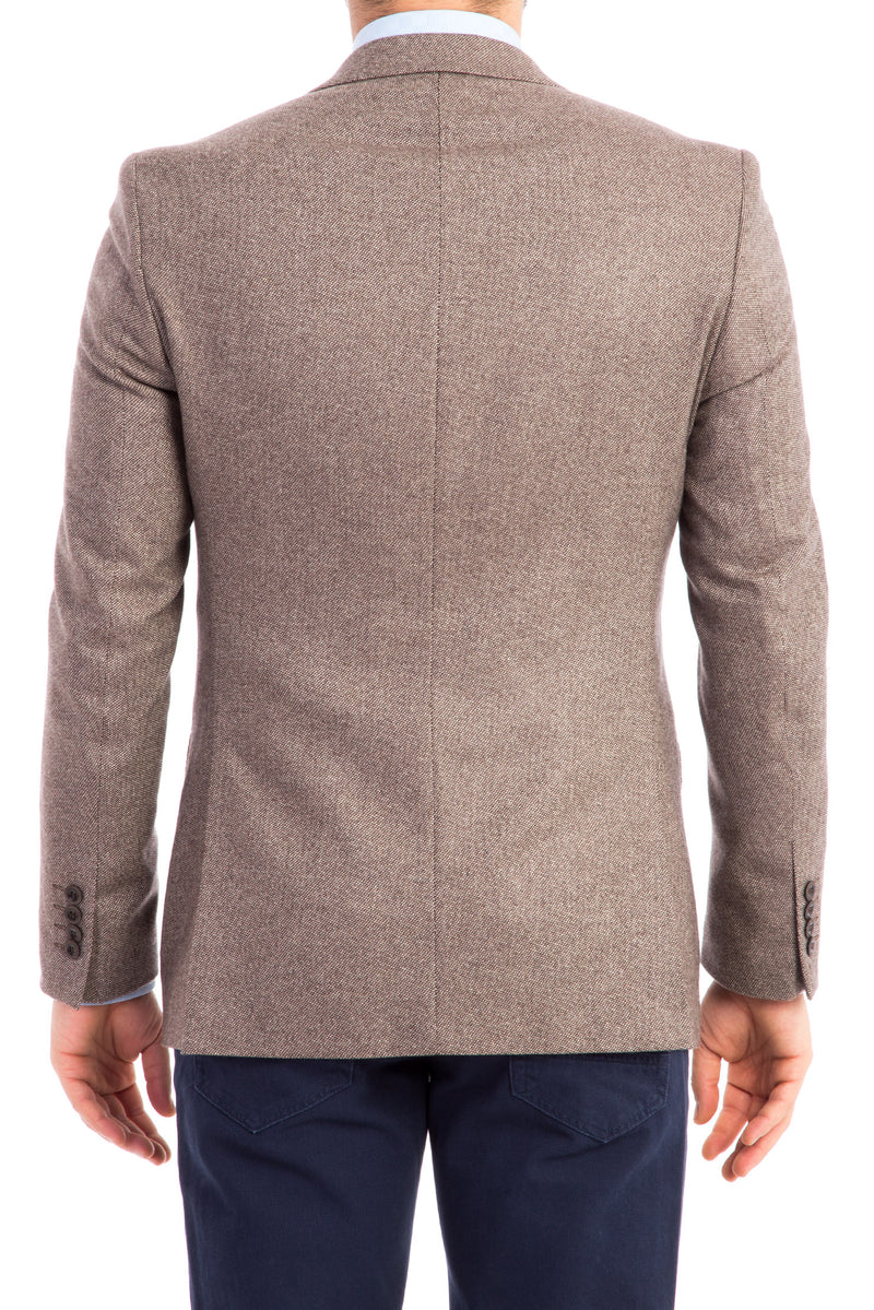 Açık Kahve - Camel Kaşmir Klasik Ceket