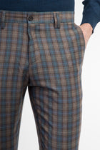 Turkuaz Super Slim Fit Ekstra Dar Kesim Yün Flanel Kumaş Pantolon